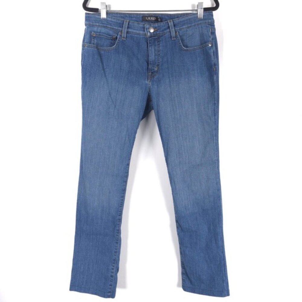 LAUREN RALPH LAUREN‎ Classic Straight HighRise Jeans Zip Fly MEXICO MADE Size 12